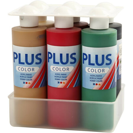 Plus Color acrylverf - 6 x 250 ml - kerst - Afbeelding 2