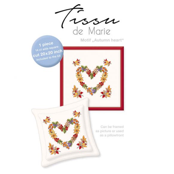 Tissu de Marie Borduurpakket - Kussenhoes 51cm x 51cm (Diverse)