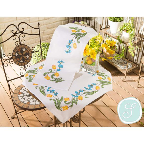 Simy's Studio Borduurpakket - Tafelkleed of Tafelloper