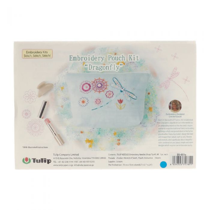 Tulip Etimo Borduurkit - Etui Libelle