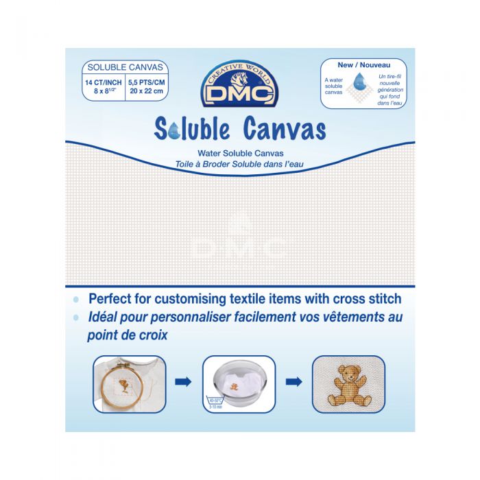 DMC Oplosbaar Canvas 20x22cm