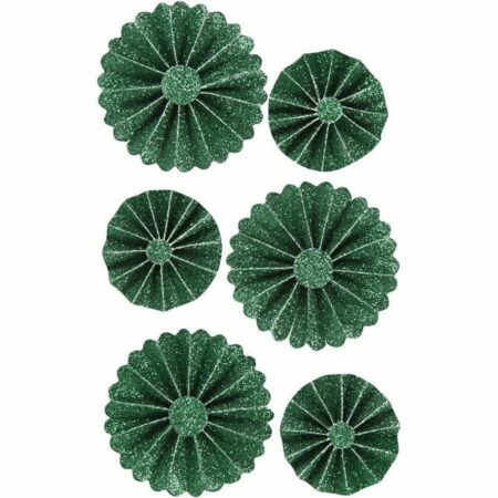 Rosettes, 6 stuks, diverse kleuren - Afbeelding 2