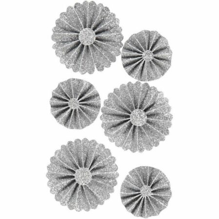 Rosettes, 6 stuks, diverse kleuren - Afbeelding 6