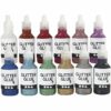 Glitterlijm set - 12 kleuren, 25ml