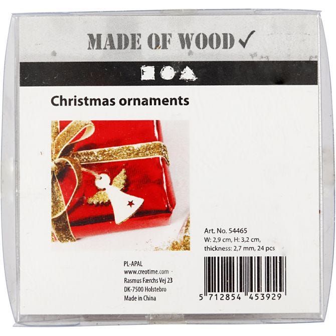 Hangende Kerstdecoratie Engeltjes - 24 stuks - Afbeelding 2