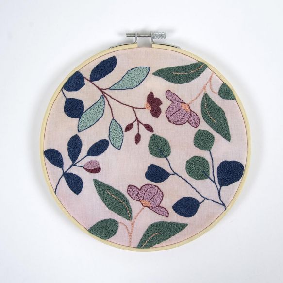 DMC Punch Needle Kit 18,5cm - Tropical Flowers - Afbeelding 2