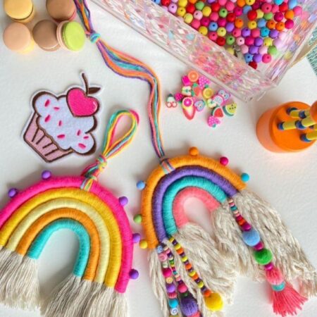 Kinderfeestje Macrame Regenbogen